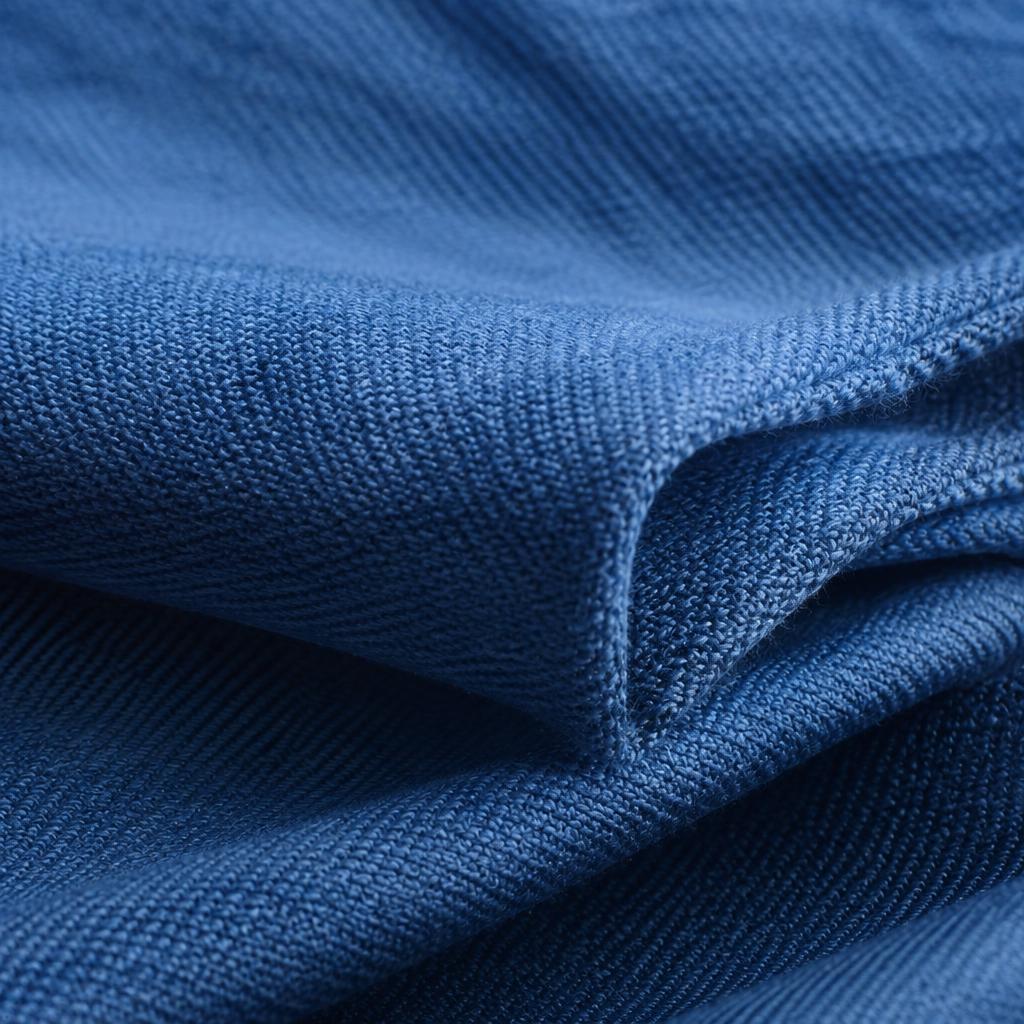 Macro detail of heavyweight cotton fabric